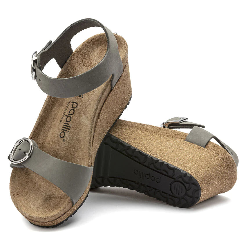 BIRKENSTOCK SOLEY DOVE GRAY NUBUCK NARROW