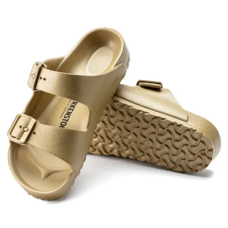 BIRKENSTOCK ARIZONA KID METALLIC GOLD EVA NARROW