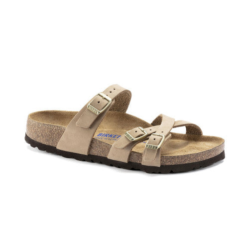 BIRKENSTOCK FRANCA SOFT FOOTBED SANDCASTLE NUBUCK REGULAR