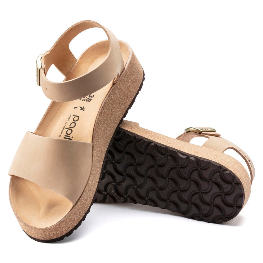 BIRKENSTOCK GLENDA SANDCASTLE NUBUCK NARROW