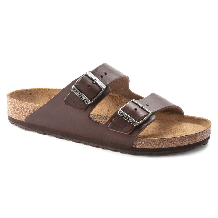 BIRKENSTOCK ARIZONA GRIP VINTAGE ROAST LEATHER REGULAR