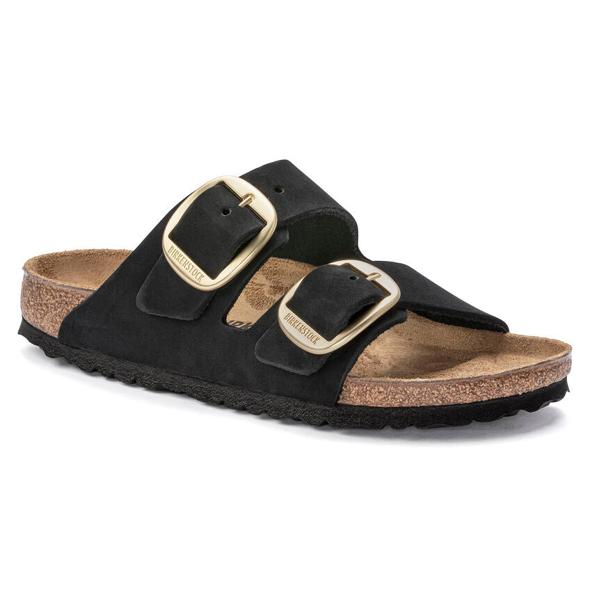 BIRKENSTOCK ARIZONA BIG BUCKLE BLACK NUBUCK REGULAR