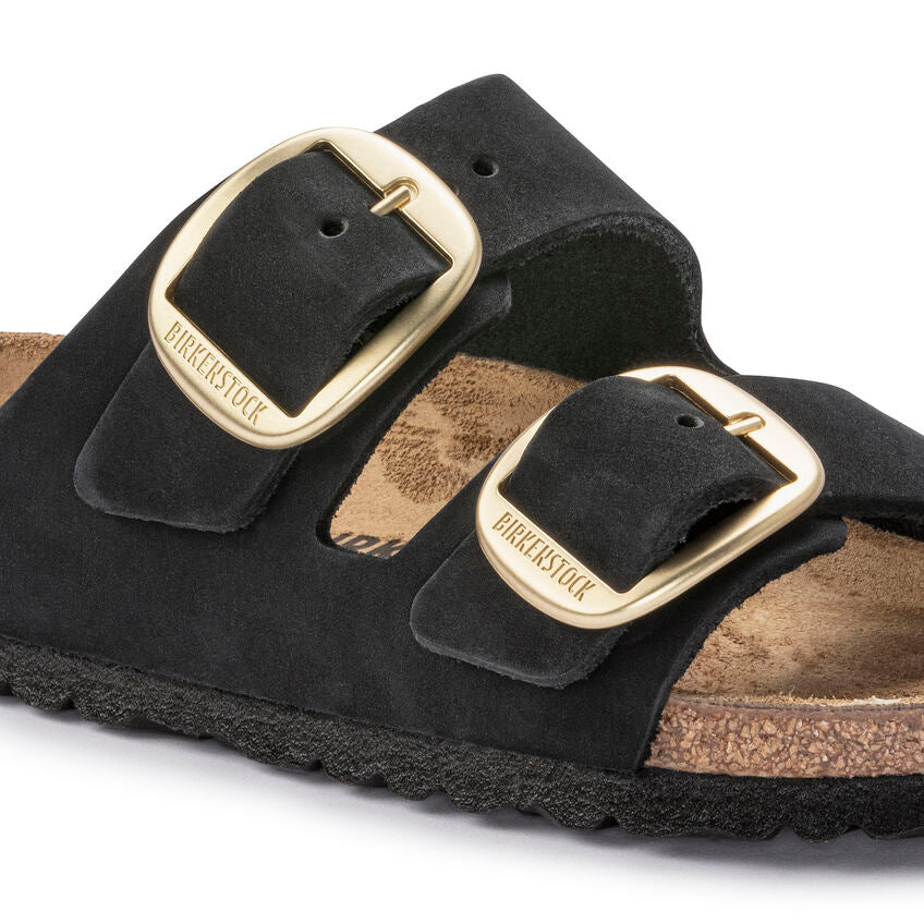 BIRKENSTOCK ARIZONA BIG BUCKLE BLACK NUBUCK REGULAR