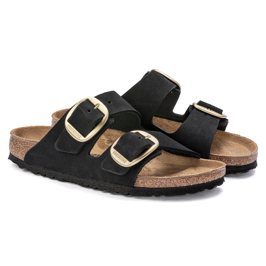 BIRKENSTOCK ARIZONA BIG BUCKLE BLACK NUBUCK REGULAR