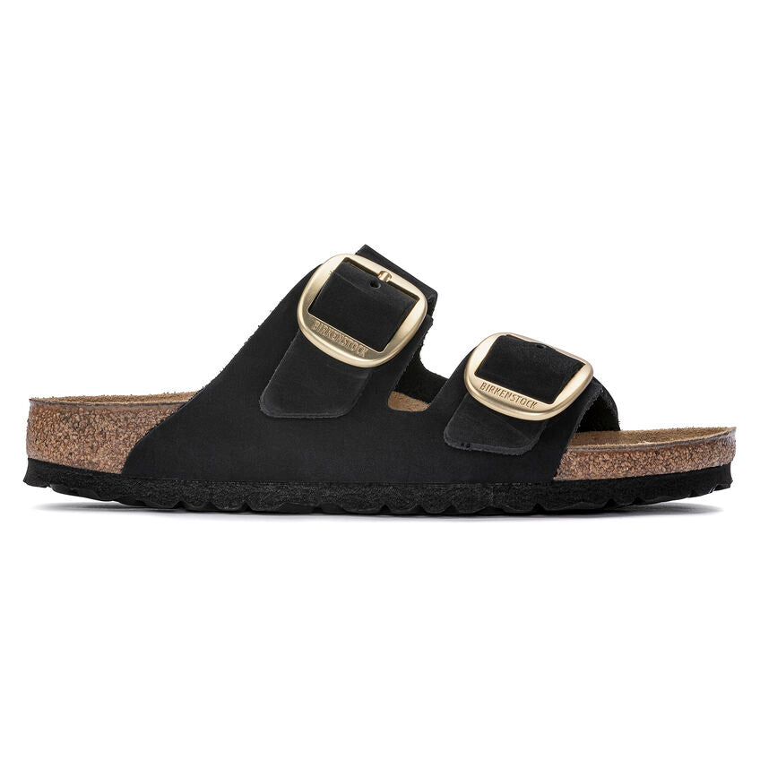 BIRKENSTOCK ARIZONA BIG BUCKLE BLACK NUBUCK REGULAR