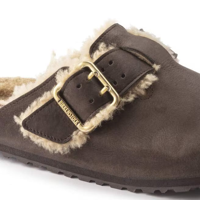 Birkenstock Franca Nubuck Leather Soft Footbed - Dove Gray, Regular