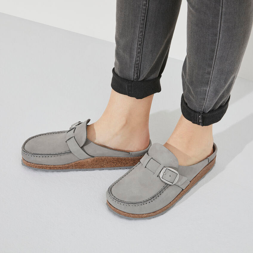 BIRKENSTOCK BUCKLEY DOVE GRAY NUBUCK NARROW