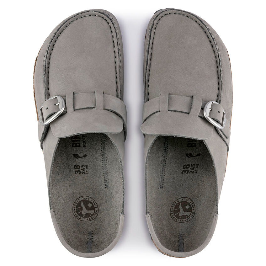 BIRKENSTOCK BUCKLEY DOVE GRAY NUBUCK NARROW