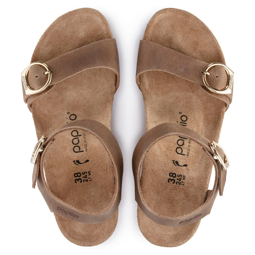 BIRKENSTOCK SOLEY COGNAC LEATHER NARROW