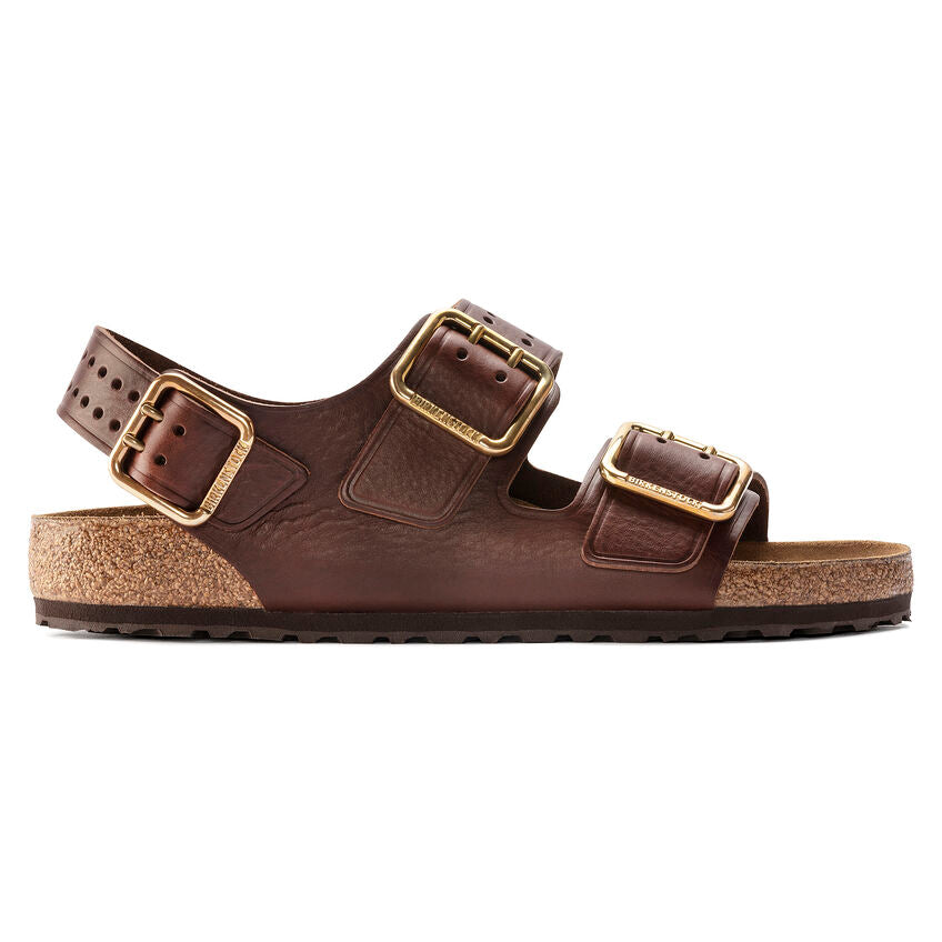 BIRKENSTOCK MILANO BOLD GAP VINTAGE ROAST LEATHER REGULAR