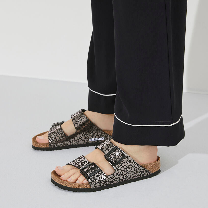 BIRKENSTOCK ARIZONA STONES BLACK BIRKO FLOR NARROW