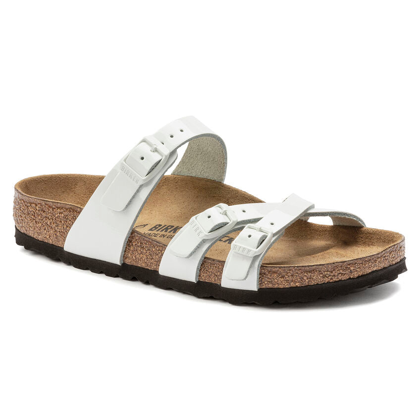 BIRKENSTOCK FRANCA WHITE PATENT LEATHER REGULAR