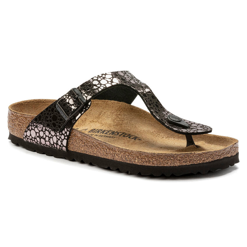 BIRKENSTOCK GIZEH STONE BLACK BIRKO FLOR REGULAR