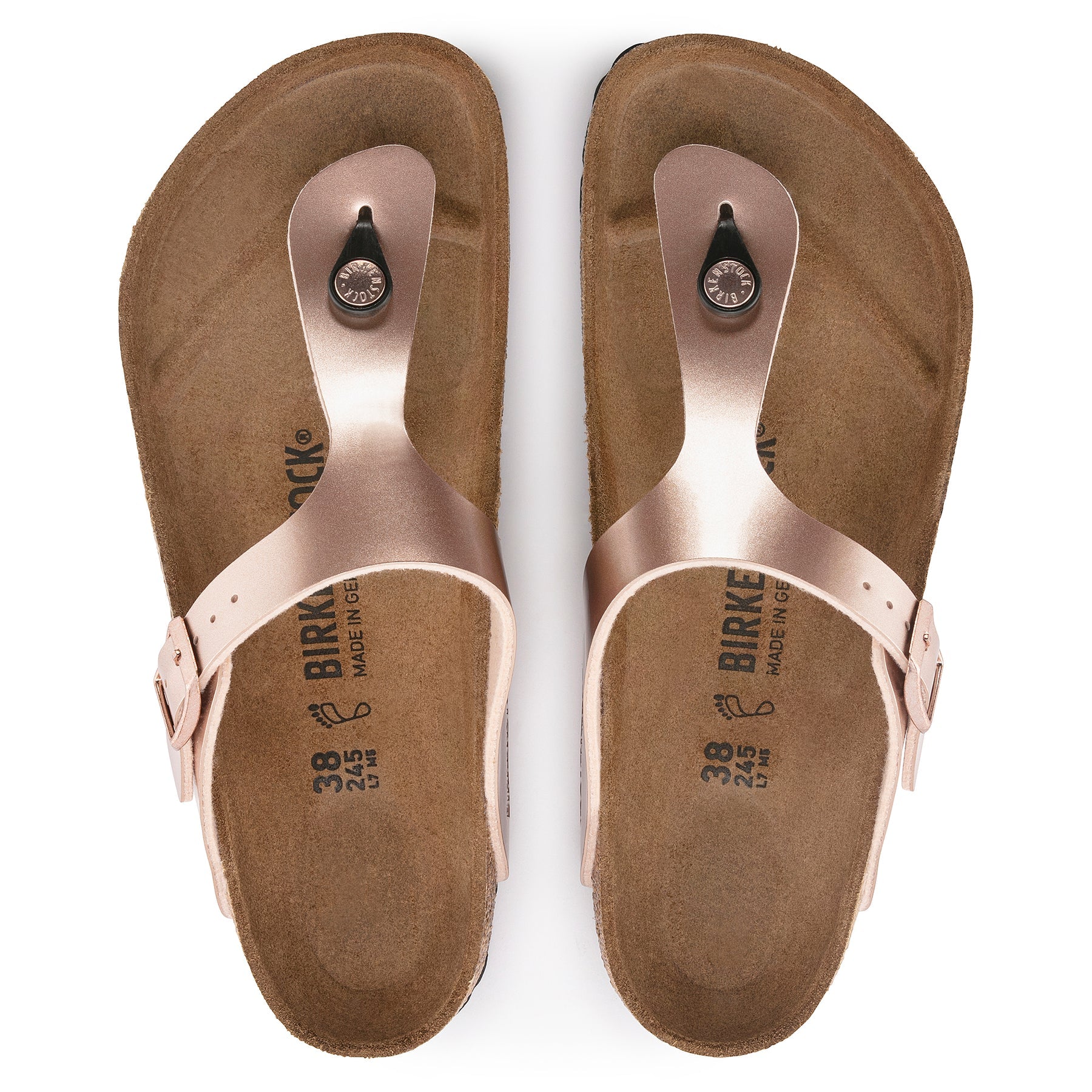 BIRKENSTOCK GIZEH COPPER BIRKO FLOR REGULAR