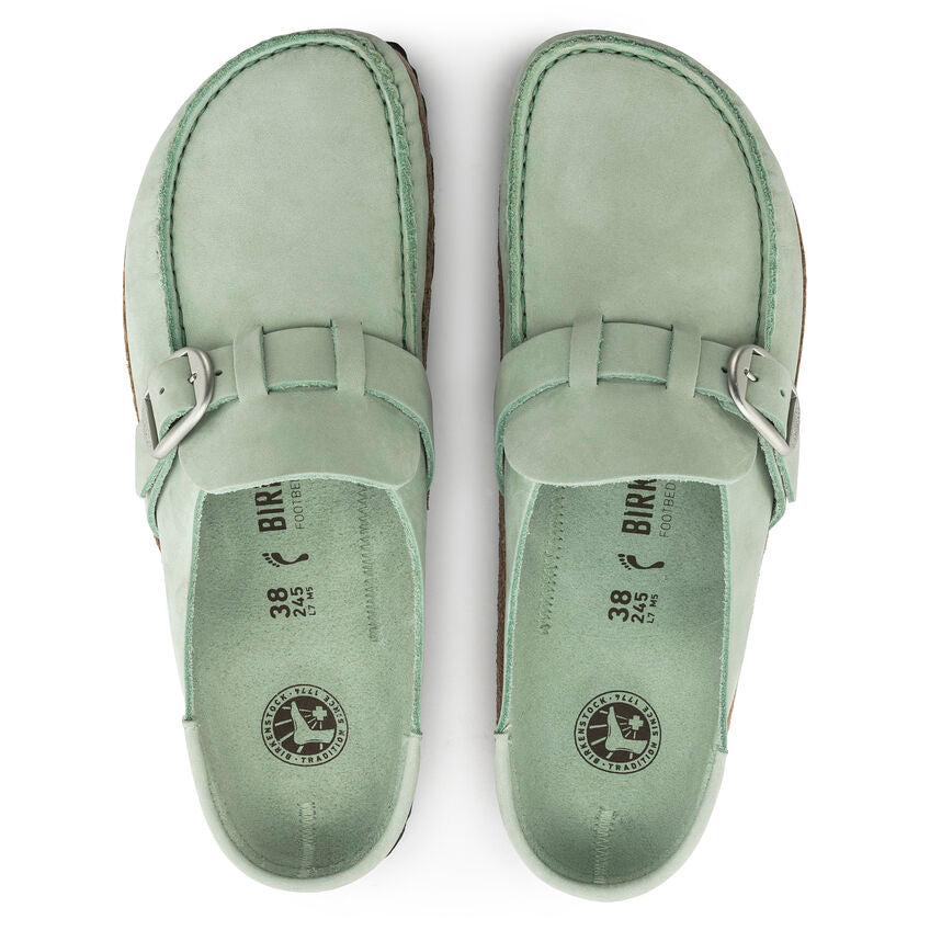 BIRKENSTOCK BUCKLEY MATCHA NUBUCK NARROW