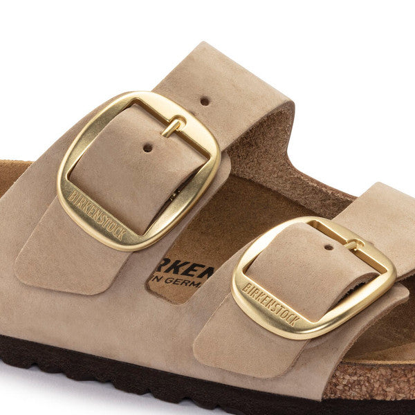 BIRKENSTOCK ARIZONA BIG BUCKLE SANDCASTLE NUBUCK REGULAR