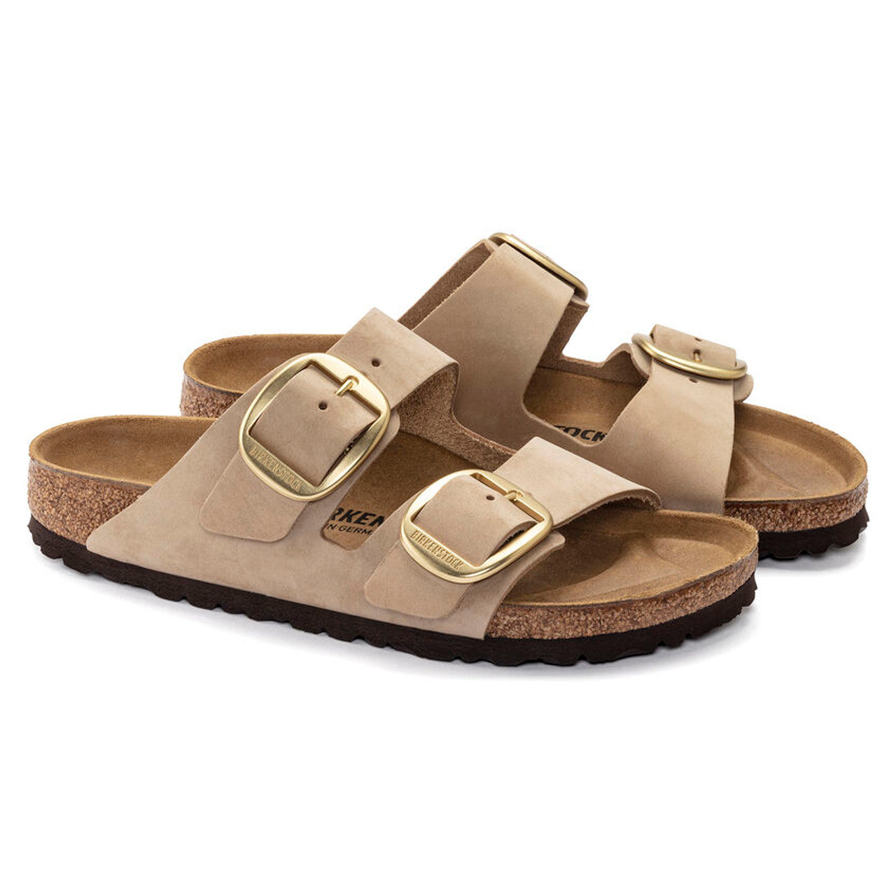 BIRKENSTOCK ARIZONA BIG BUCKLE SANDCASTLE NUBUCK NARROW