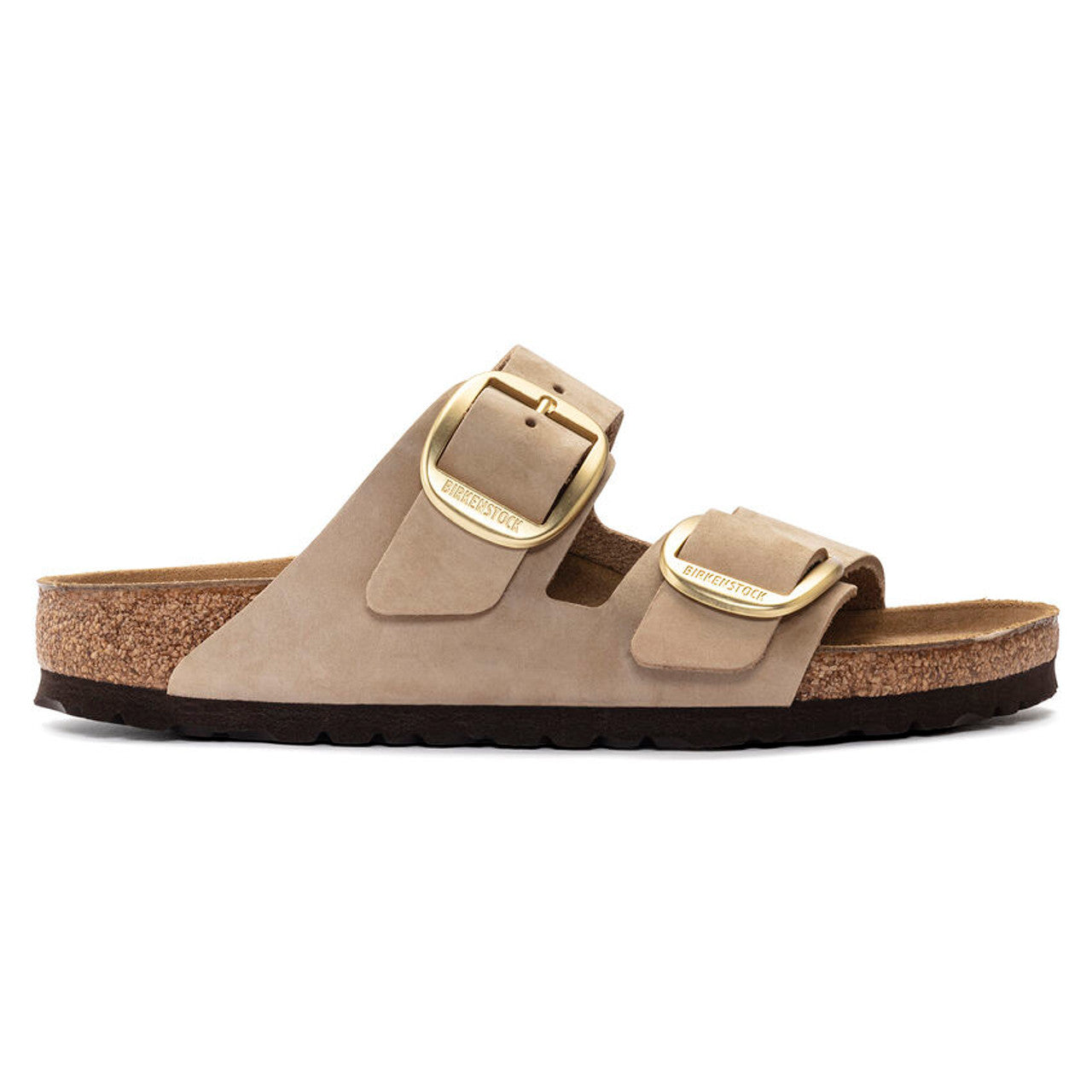 BIRKENSTOCK ARIZONA BIG BUCKLE SANDCASTLE NUBUCK NARROW