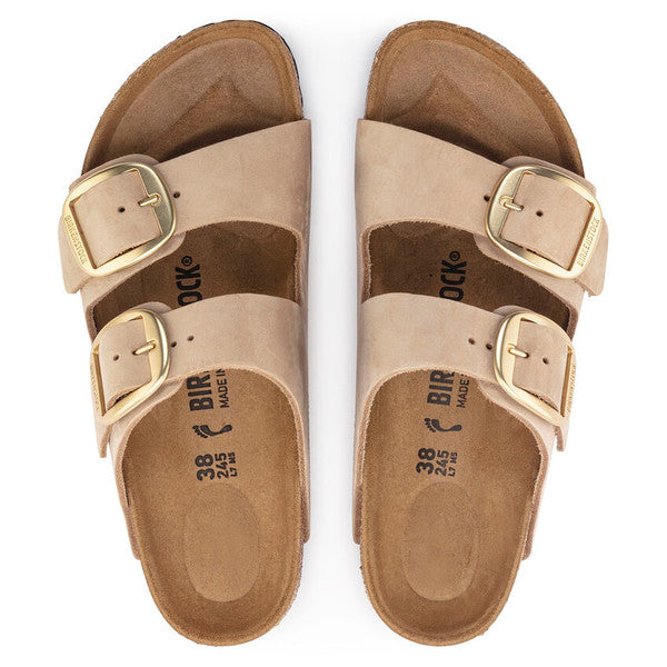 BIRKENSTOCK ARIZONA BIG BUCKLE SANDCASTLE NUBUCK REGULAR