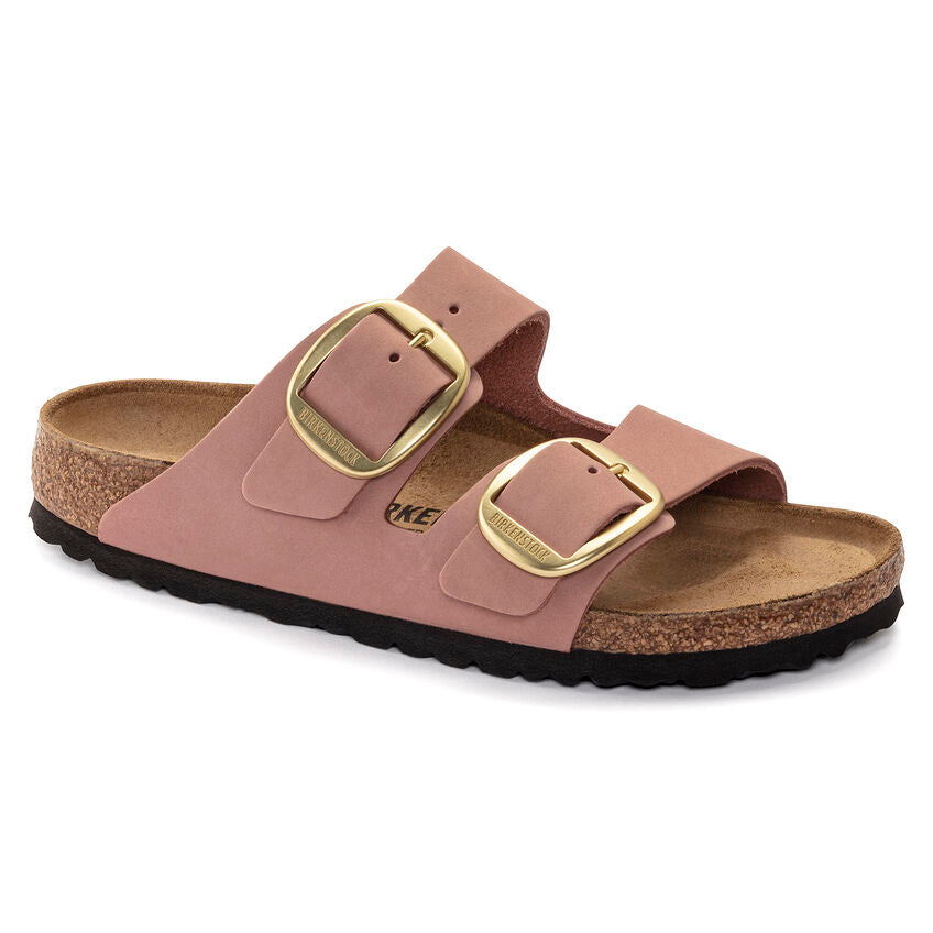 BIRKENSTOCK ARIZONA BIG BUCKLE OLD ROSE NUBUCK NARROW