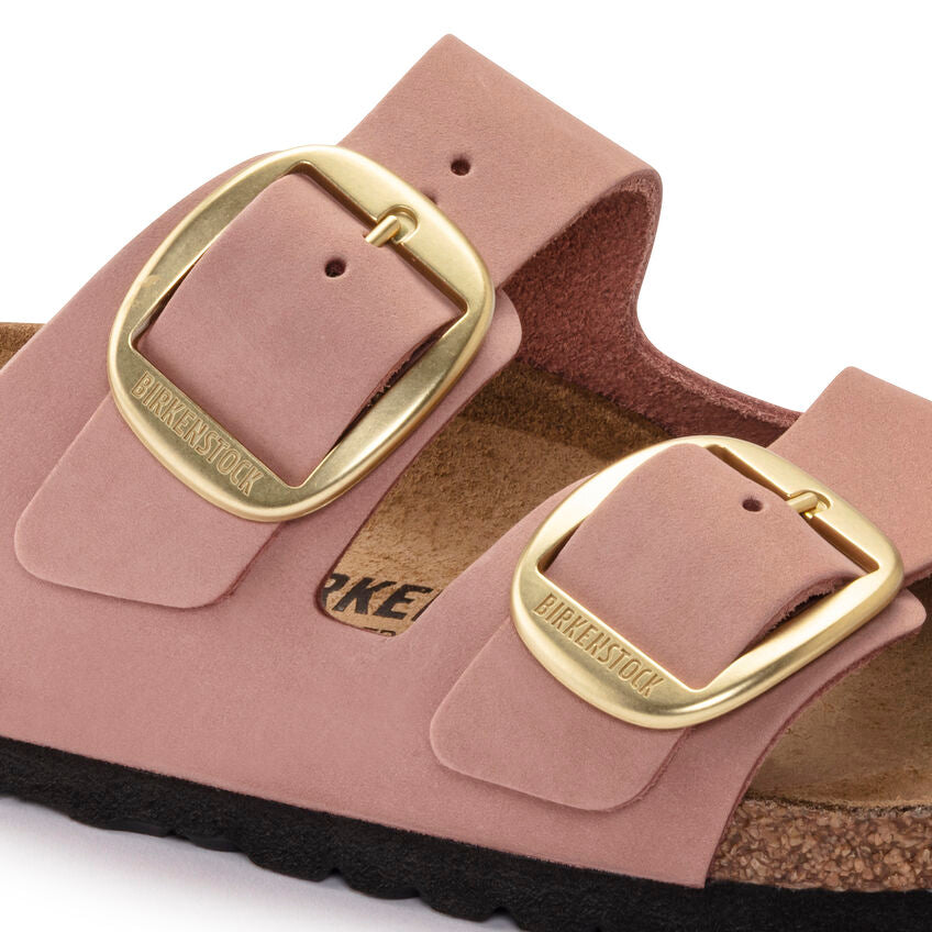 BIRKENSTOCK ARIZONA BIG BUCKLE OLD ROSE NUBUCK NARROW