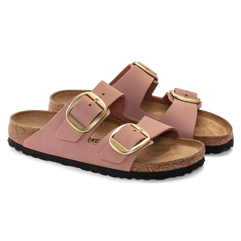 BIRKENSTOCK ARIZONA BIG BUCKLE OLD ROSE NUBUCK NARROW