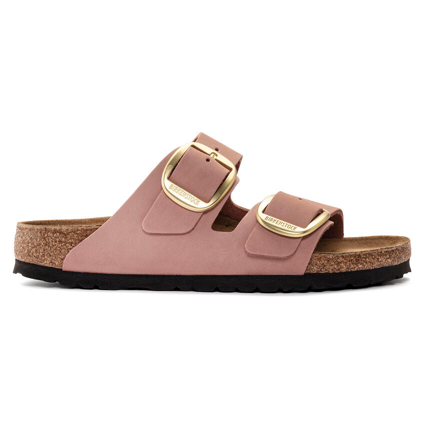 BIRKENSTOCK ARIZONA BIG BUCKLE OLD ROSE NUBUCK NARROW