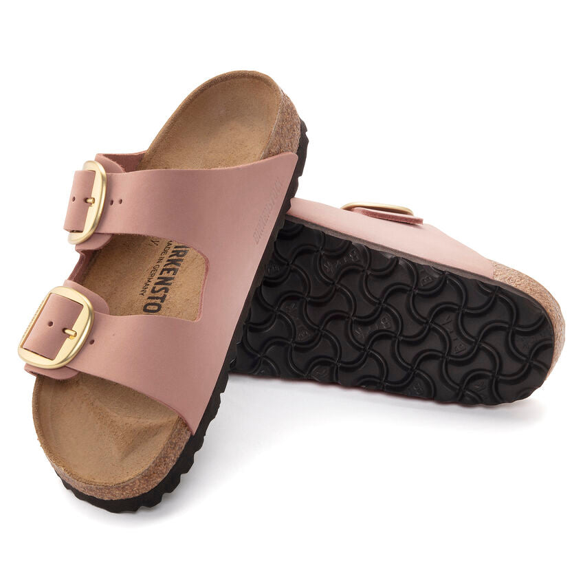 BIRKENSTOCK ARIZONA BIG BUCKLE OLD ROSE NUBUCK NARROW