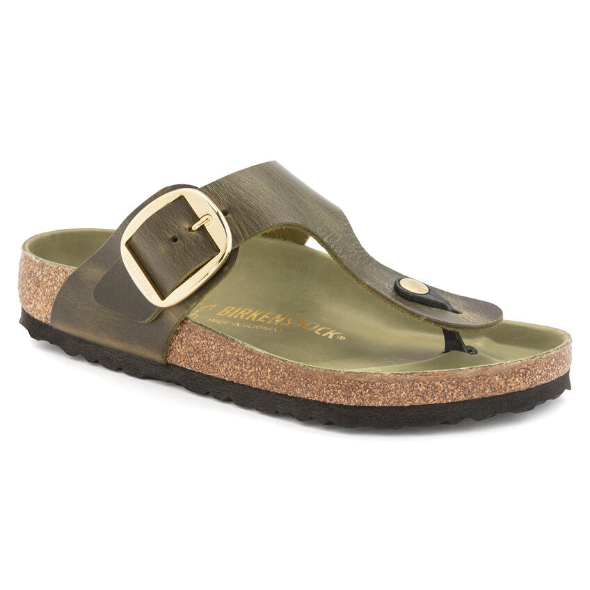 BIRKENSTOCK MADRID BIG BUCKLE OLIVE OIL LEATHER NARROW