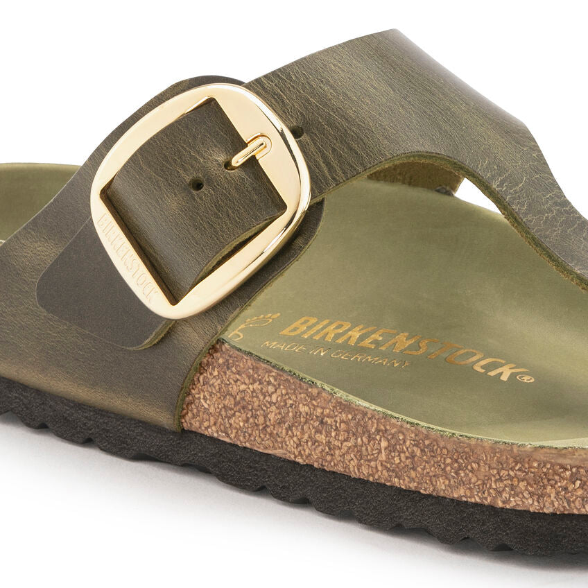 BIRKENSTOCK MADRID BIG BUCKLE OLIVE OIL LEATHER NARROW