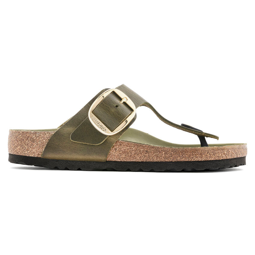 BIRKENSTOCK MADRID BIG BUCKLE OLIVE OIL LEATHER NARROW