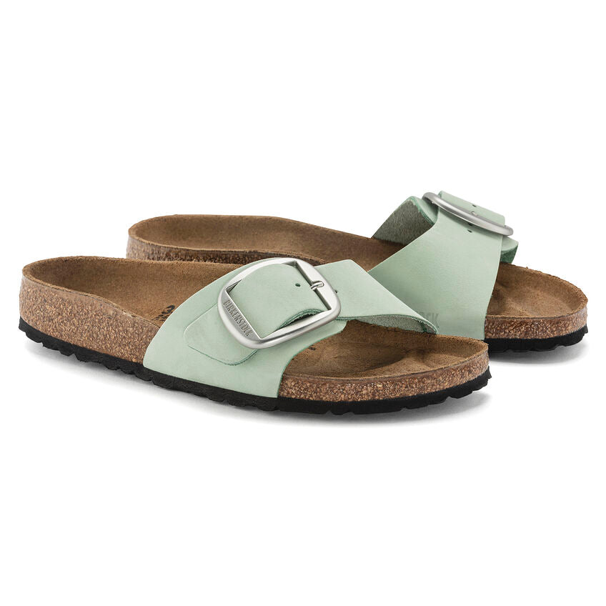 BIRKENSTOCK MADRID BIG BUCKLE MATCHA NUBUCK NARROW