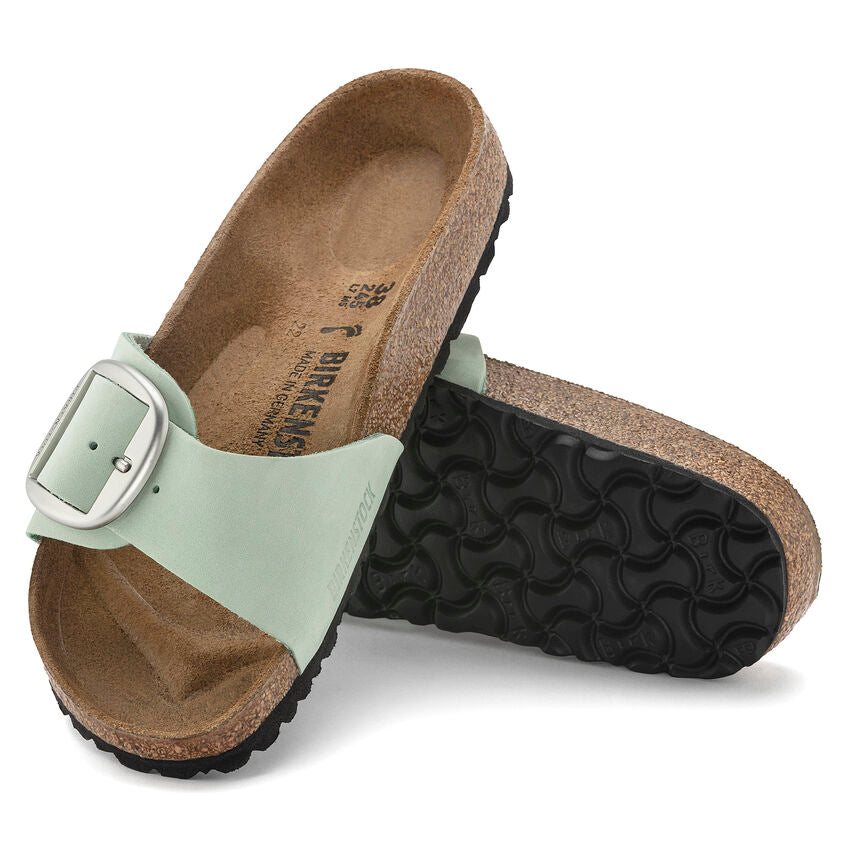 BIRKENSTOCK MADRID BIG BUCKLE MATCHA NUBUCK NARROW