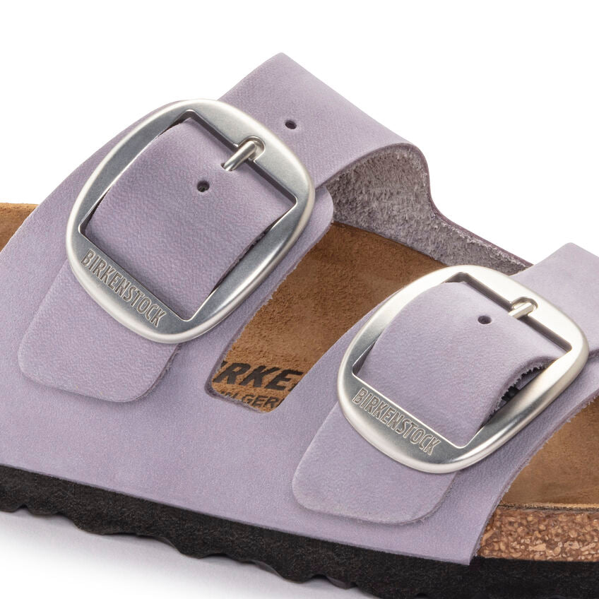 BIRKENSTOCK ARIZONA BIG BUCKLE PURPLE FOG NUBUCK NARROW