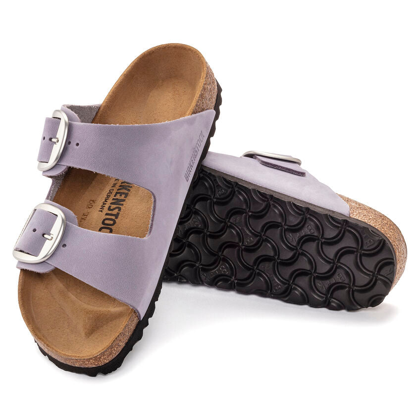 BIRKENSTOCK ARIZONA BIG BUCKLE PURPLE FOG NUBUCK NARROW