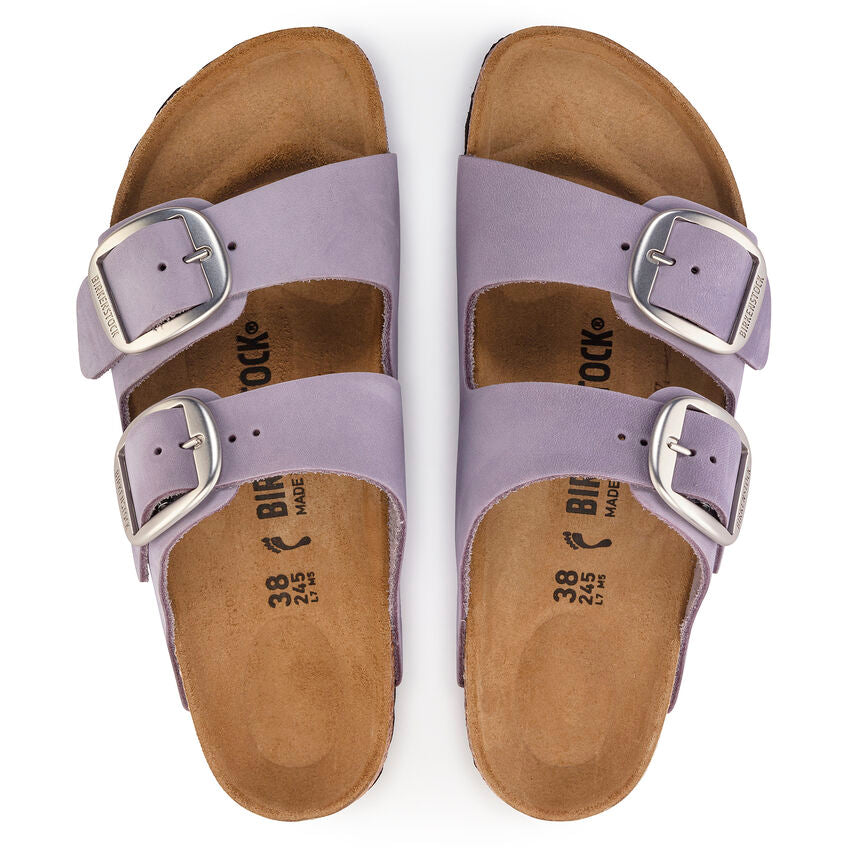 BIRKENSTOCK ARIZONA BIG BUCKLE PURPLE FOG NUBUCK NARROW