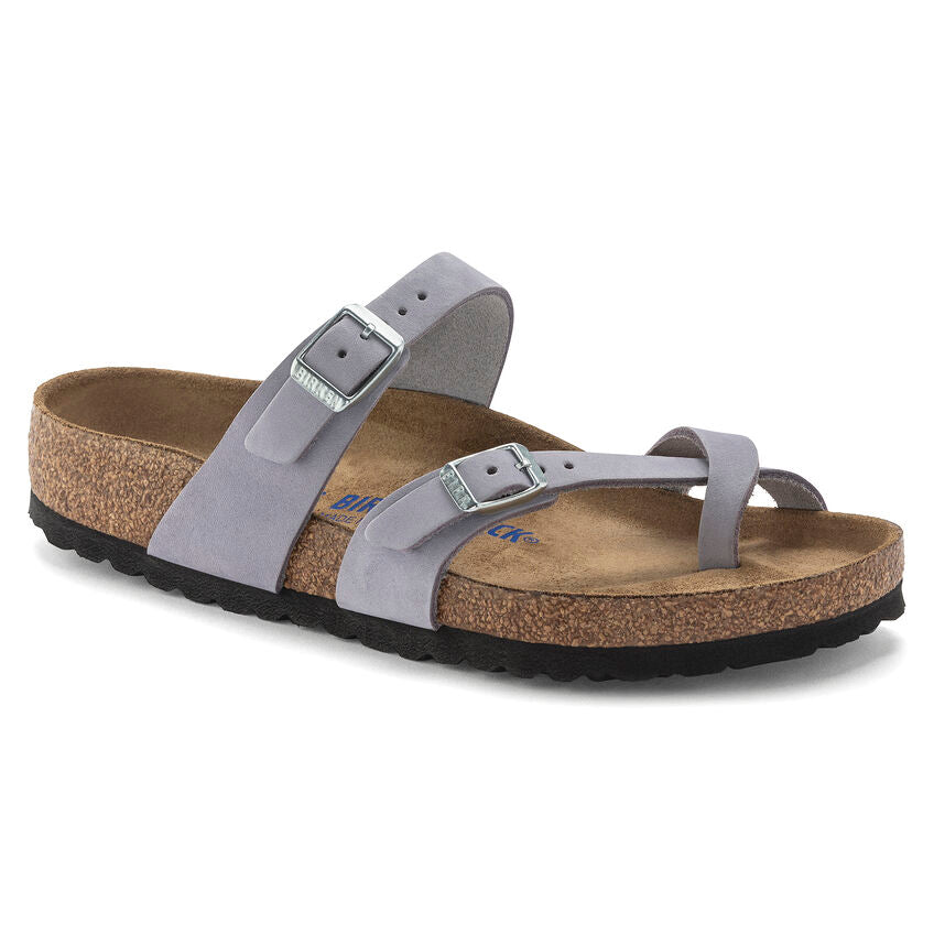 BIRKENSTOCK MAYARI SOFT FOOTBED PURPLE FOG NUBUCK REGULAR