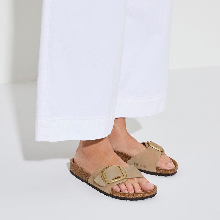 BIRKENSTOCK MADRID BIG BUCKLE SANDCASTLE NUBUCK NARROW