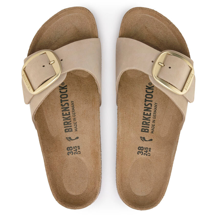 BIRKENSTOCK MADRID BIG BUCKLE SANDCASTLE NUBUCK NARROW