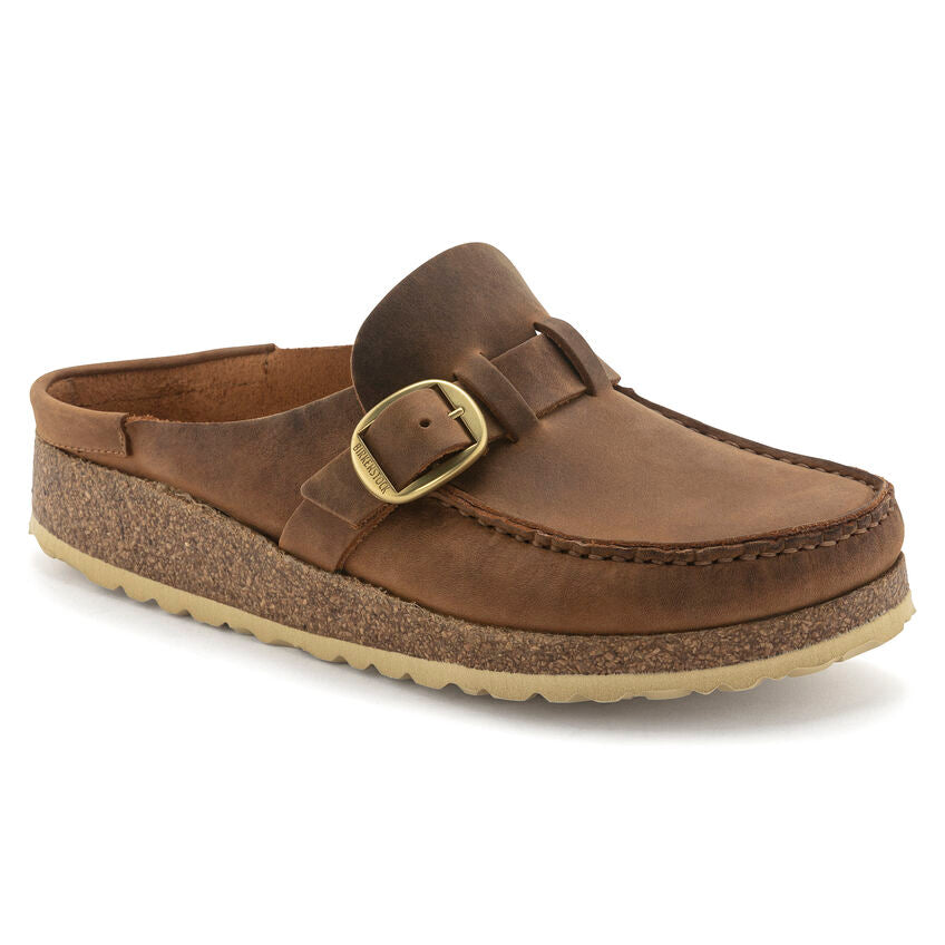 BIRKENSTOCK BUCKLEY COGNAC OIL LEATHER REGULAR