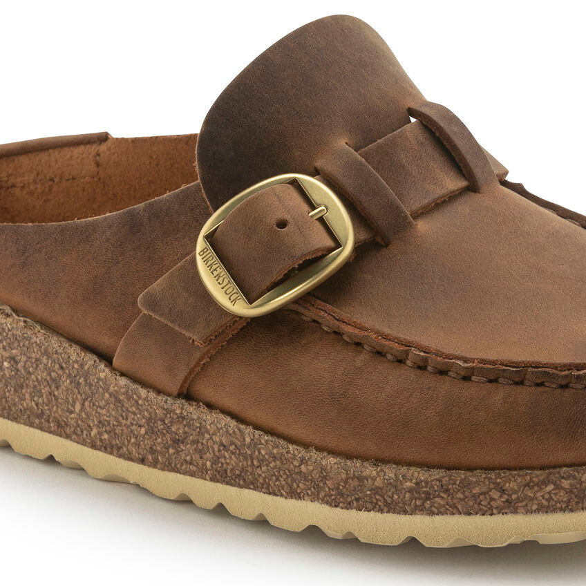 BIRKENSTOCK BUCKLEY COGNAC OIL LEATHER REGULAR