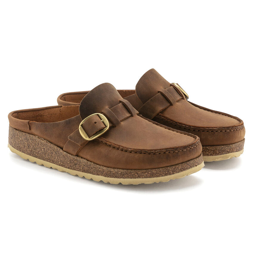 BIRKENSTOCK BUCKLEY COGNAC OIL LEATHER REGULAR