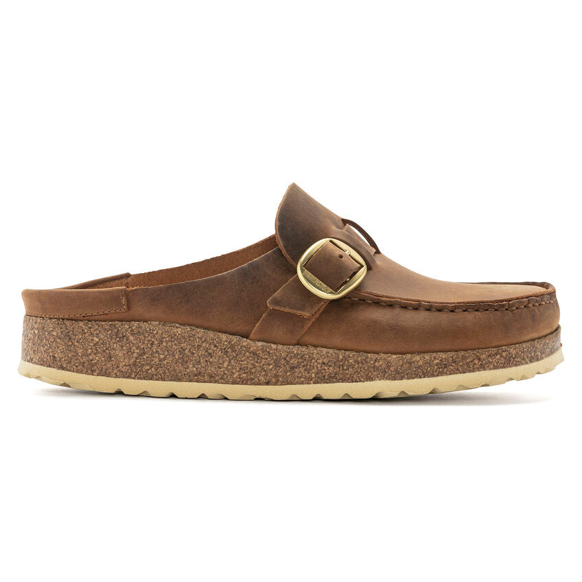 BIRKENSTOCK BUCKLEY COGNAC OIL LEATHER REGULAR