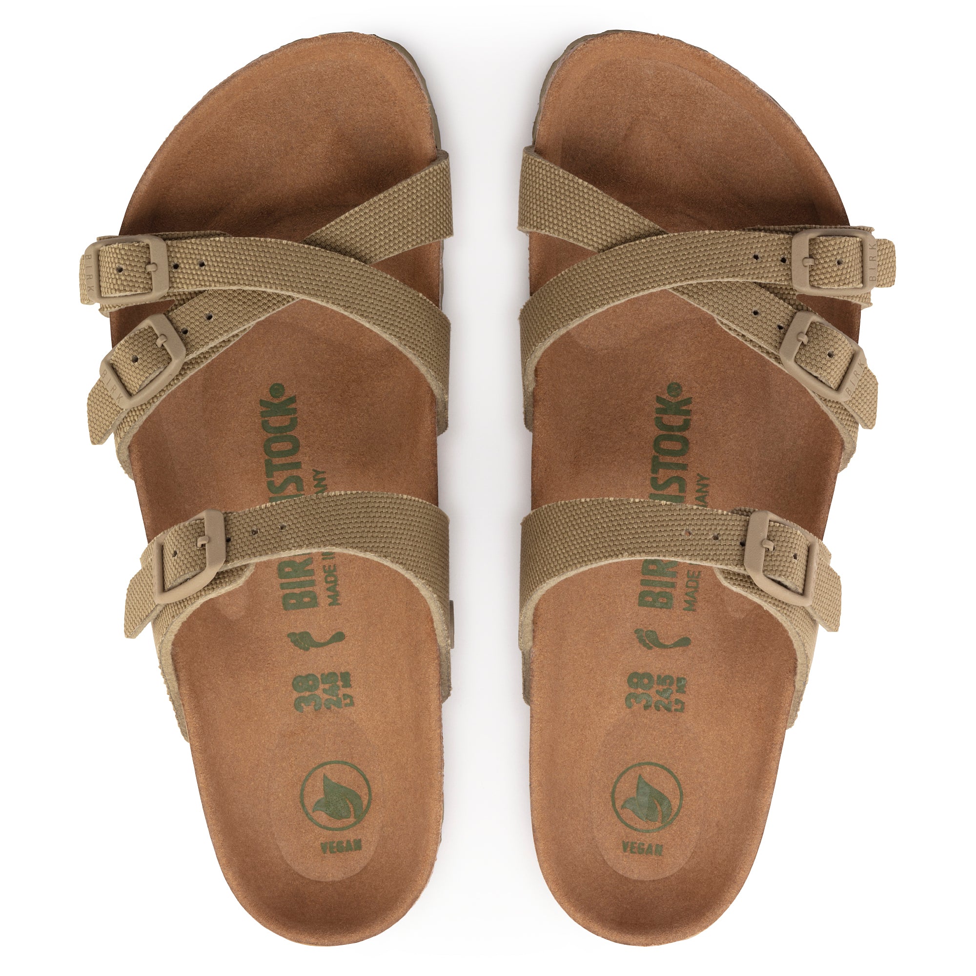 BIRKENSTOCK FRANCA VEGAN FADED KHAKI CANVAS REGULAR