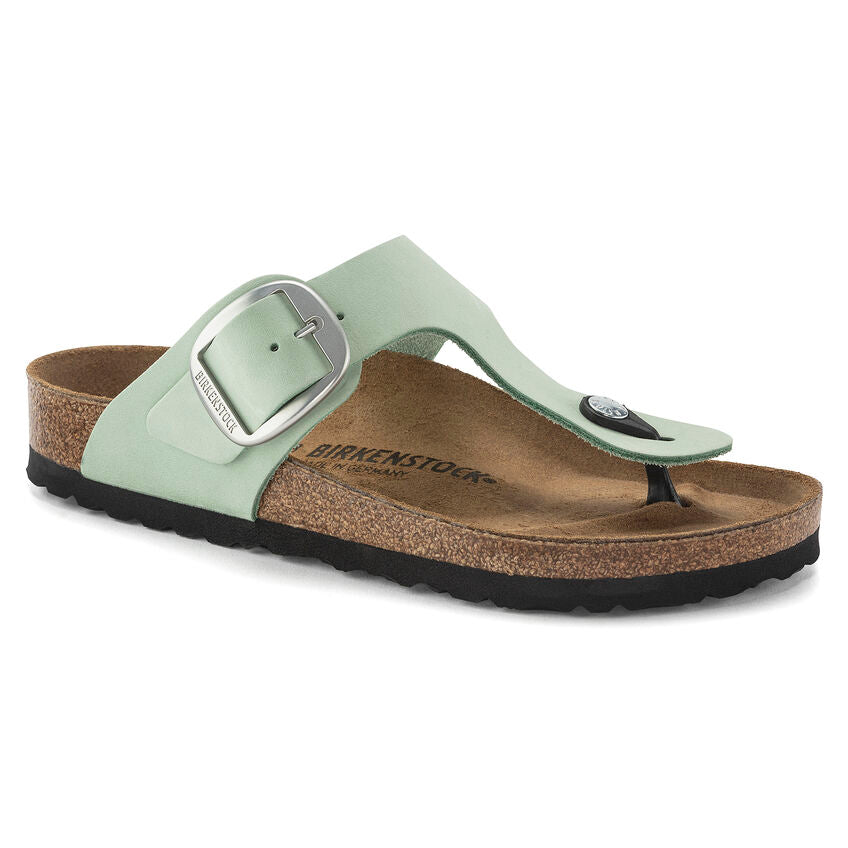 BIRKENSTOCK GIZEH BIG BUCKLE MATCHA NUBUCK REGULAR