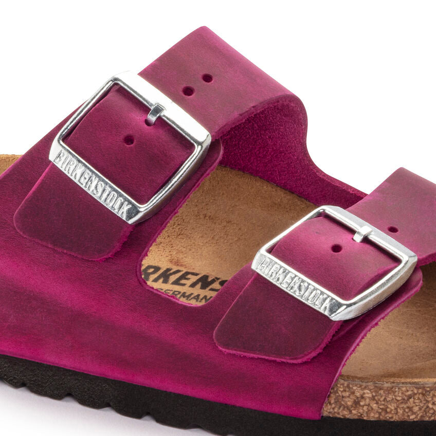 BIRKENSTOCK ARIZONA FUCHSIA OIL LEATHER REGULAR