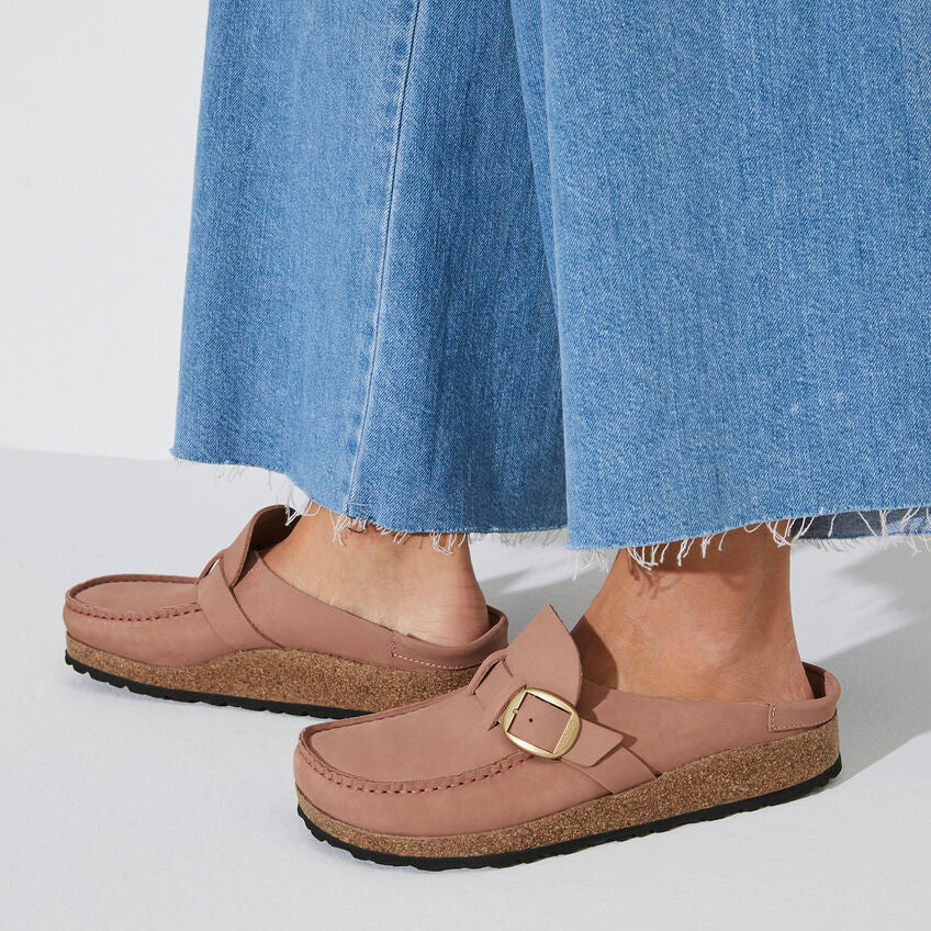 BIRKENSTOCK BUCKLEY OLD ROSE NUBUCK NARROW