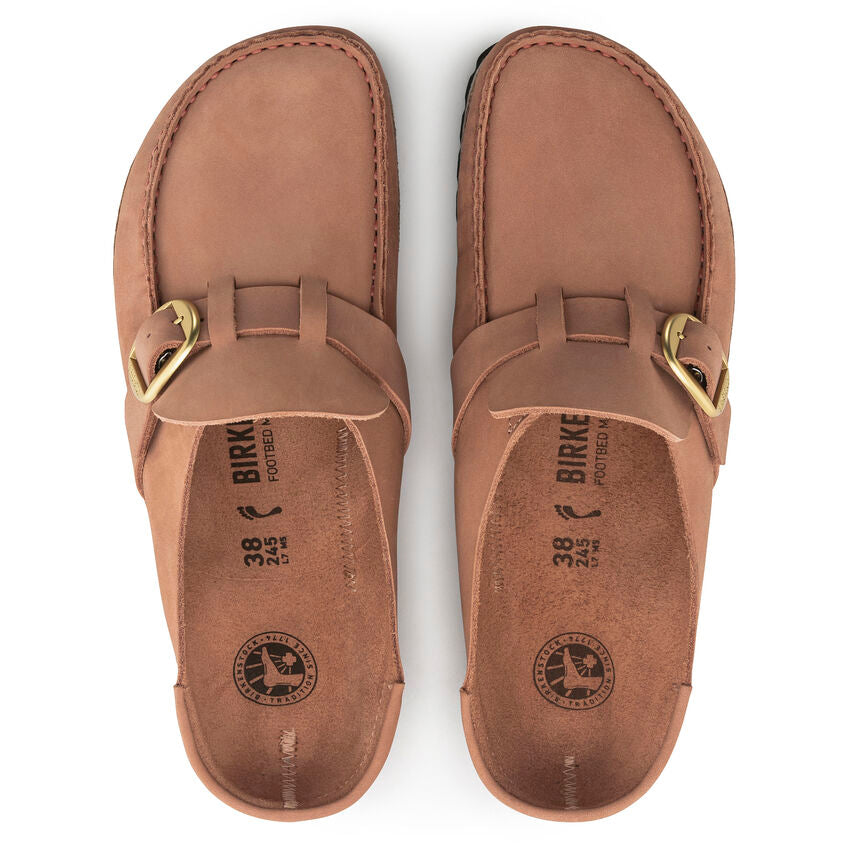 BIRKENSTOCK BUCKLEY OLD ROSE NUBUCK NARROW