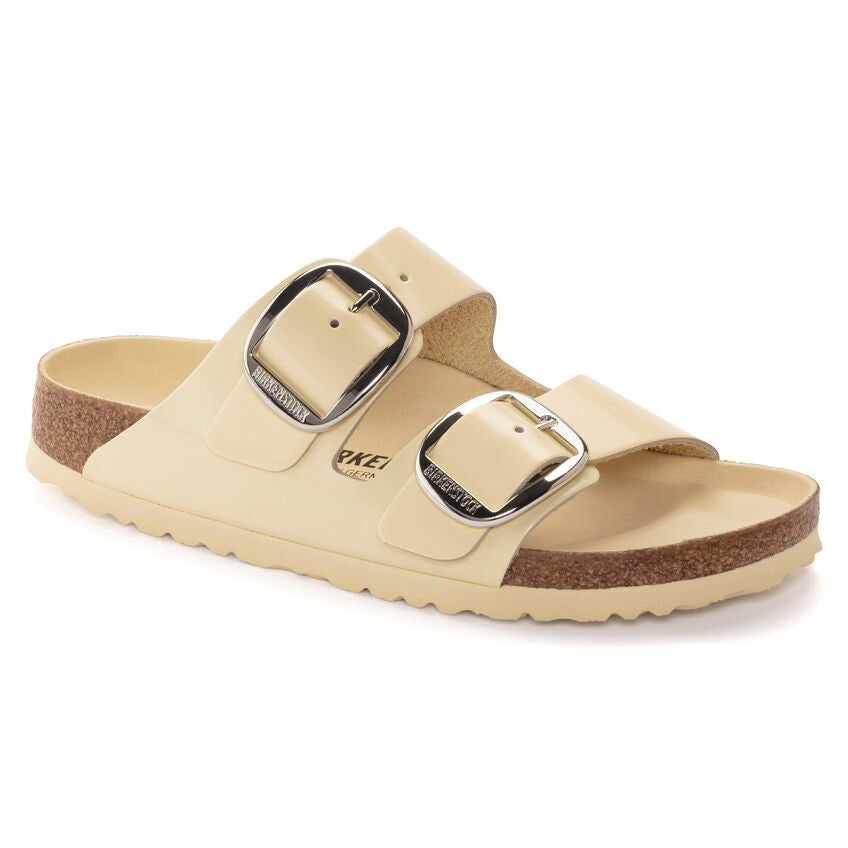 BIRKENSTOCK ARIZONA BIG BUCKLE HIGH SHINE BUTTER LEATHER NARROW