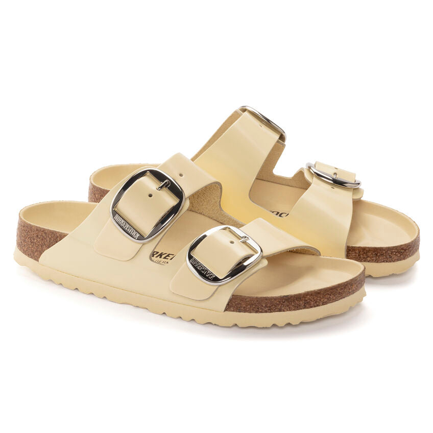 BIRKENSTOCK ARIZONA BIG BUCKLE HIGH SHINE BUTTER LEATHER NARROW